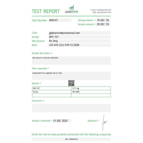 BPC-157 (БПК-157) — Golden Dragon | 1 фл, 5 мг