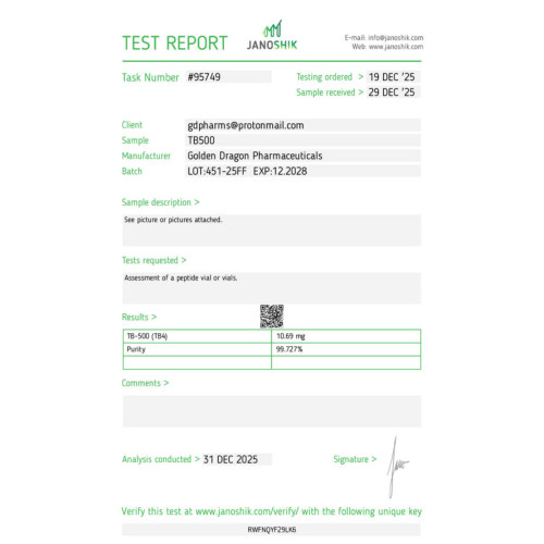 Tb 500 (Тимозин Бета-4) — Golden Dragon | 1 фл × 10 мг